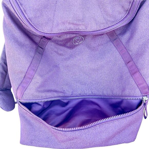 Ivivva by Lululemon Girls Playful Poise Backpack Galactic Grape/ Metallic Silver - Picture 11 of 12
